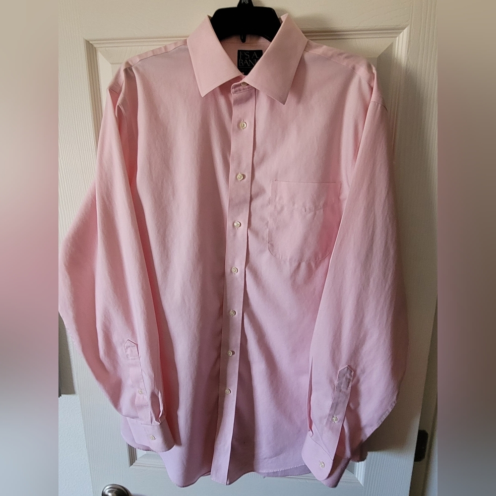 Jos. A. Bank Light Pink Dress Shirt Classic Style
